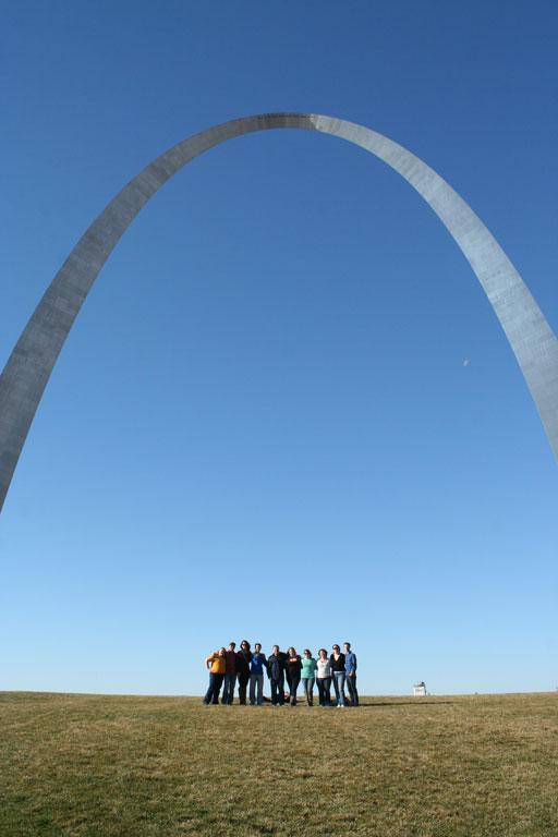 2007 Harlaxton alums at the St. Louis Arch in 2012